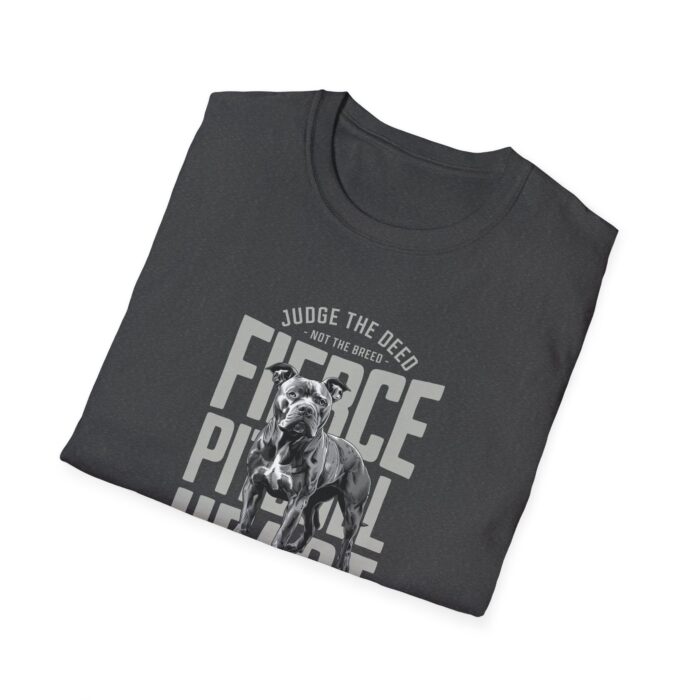 Fierce pitbull heart Unisex Softstyle T-Shirt - Image 12