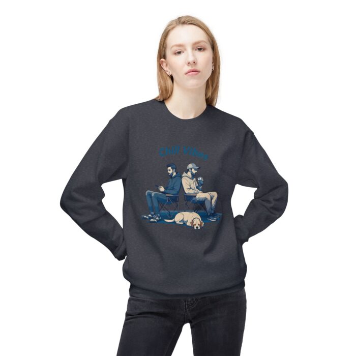 Chill Vibes Unisex Midweight Softstyle Fleece Crewneck Sweatshirt - Image 23