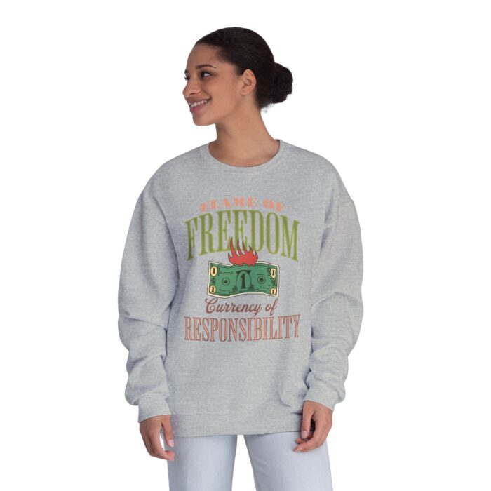 Currency of freedom Unisex NuBlend® Crewneck Sweatshirt - Image 36