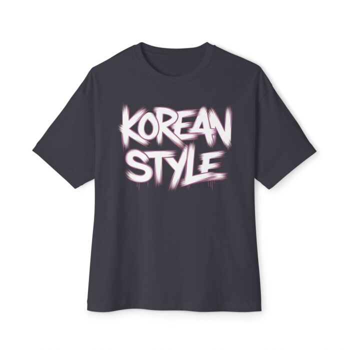 Korean style Unisex Oversized Boxy Tee - Image 5