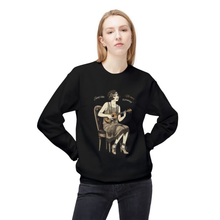 Sing like no one's listening Unisex Midweight Softstyle Fleece Crewneck Sweatshirt - Image 11