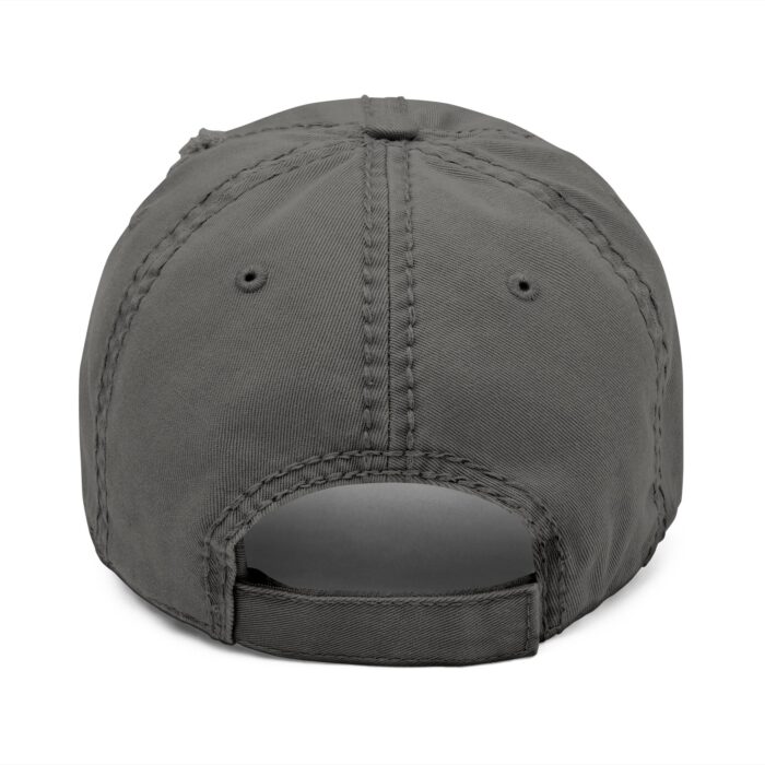 Korea Gangwondo Distressed Dad Hat with Embroidery - Image 2