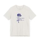 Floral Comfort Unisex Jersey Tee - Inspiring Korean Bible Design for Everyday Wear