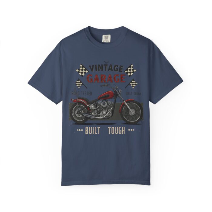 Vintage Garage Motorcycle T-Shirt - Road Tested & Built Tough for Bikers - Image 13