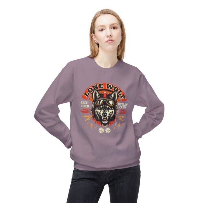 Lone Wolf Unisex Midweight Softstyle Fleece Crewneck Sweatshirt - Image 39