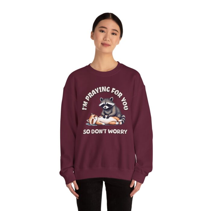 I'm praying for yo Unisex Heavy Blend™ Crewneck Sweatshirt - Image 16