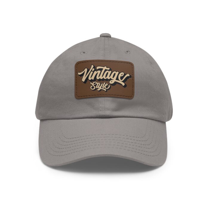 Vintage style Hat with Leather Patch (Rectangle) - Image 25