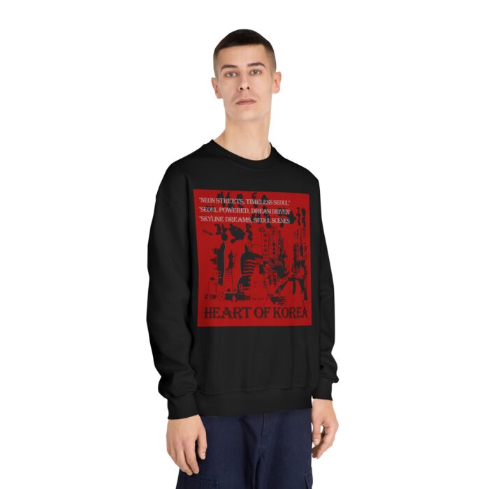 Heart of Korea Unisex DryBlend® Crewneck Sweatshirt - Image 4