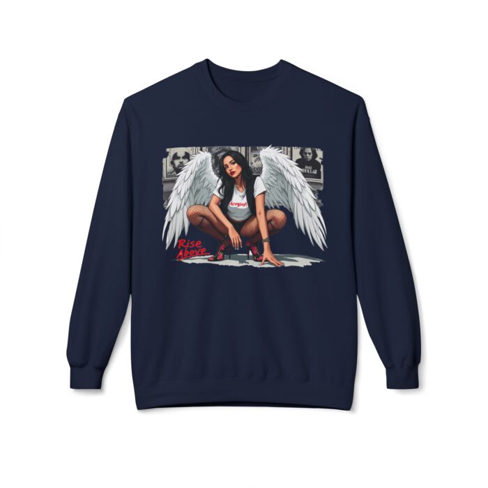 Rise above Unisex Midweight Softstyle Fleece Crewneck Sweatshirt - Image 5
