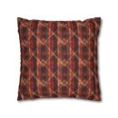 Sparkly red hues Faux Suede Square Pillowcase