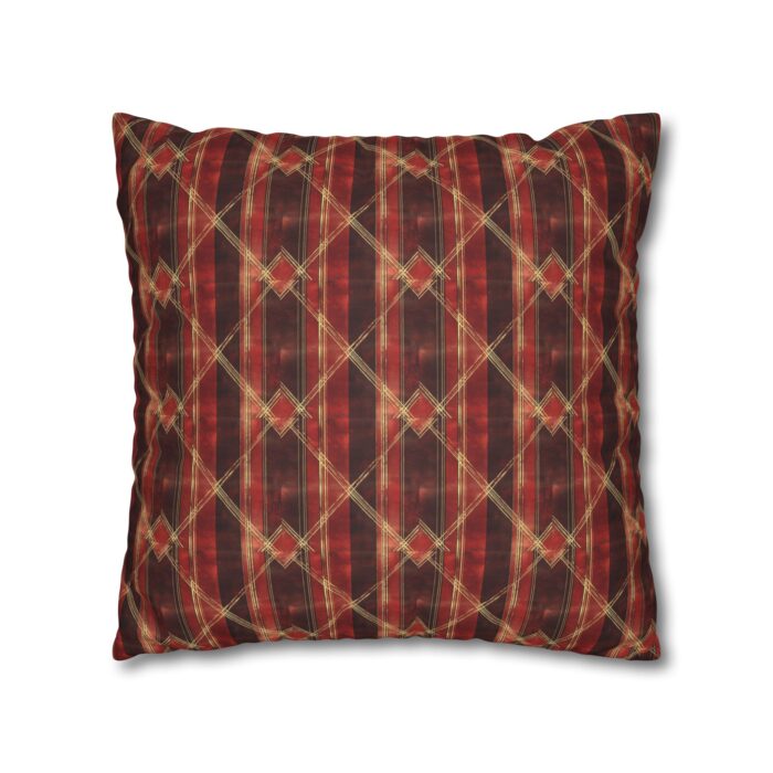 Sparkly red hues Faux Suede Square Pillowcase - Image 11