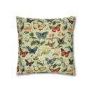 Butterfly Spun Polyester Square Pillowcase