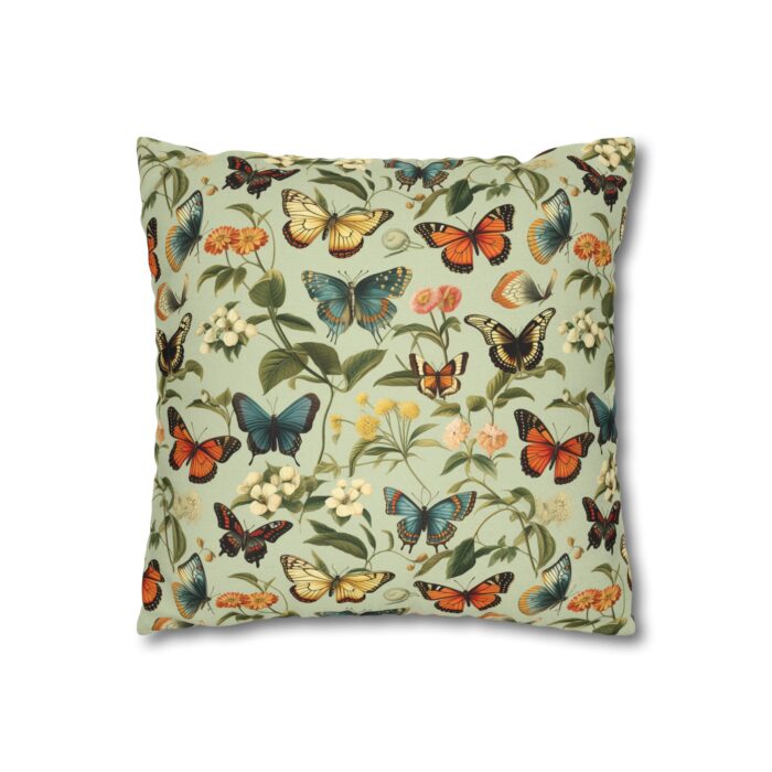 Butterfly Spun Polyester Square Pillowcase - Image 3