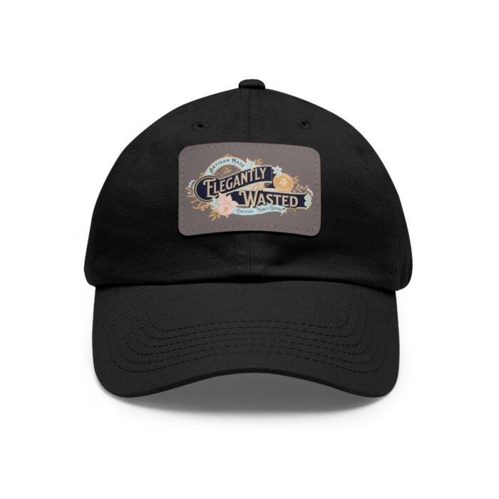 Elegantly wasted Hat with Leather Patch (Rectangle)