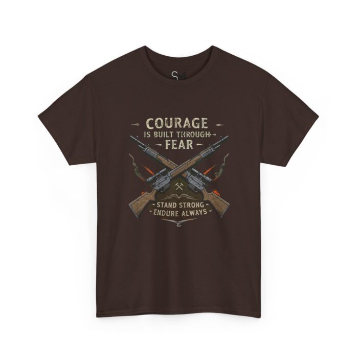 Courage is built through fear Unisex Heavy Cotton Tee - Image 7