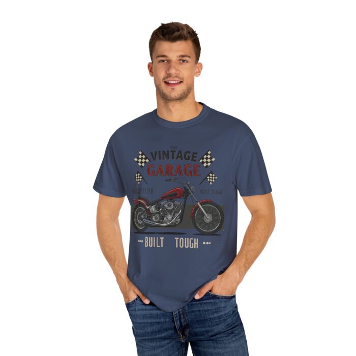 Vintage Garage Motorcycle T-Shirt - Road Tested & Built Tough for Bikers - Image 16