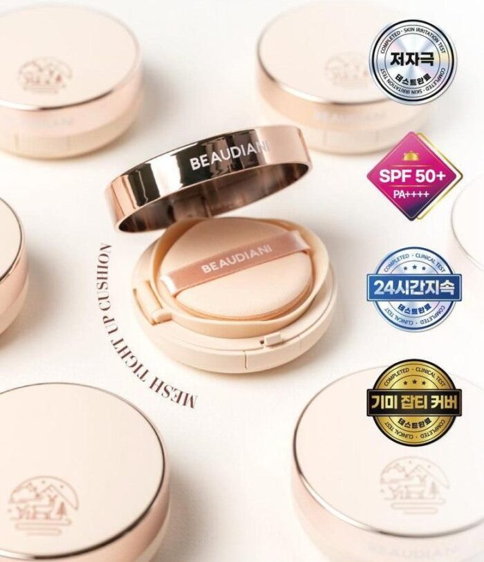 BEAUDIANI Crew Pact Duty Free Shop Pore Coverage Crew Solid Water Glow Radiant Foundation Cover Cushion Pact Foundation Cushion Pact Cushion Foundation Mesh Cushion 12g #Natural Daily No. 1 - EmpressKorea