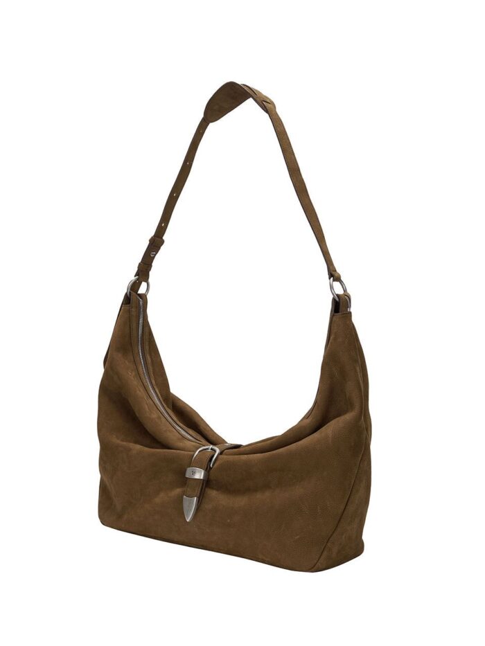 BELTED HOBO_chestnut nubuck - EmpressKorea