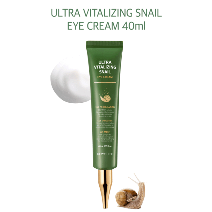 DEWYTREE Ultra Vitalizing Snail Eye Cream 40ml - EmpressKorea