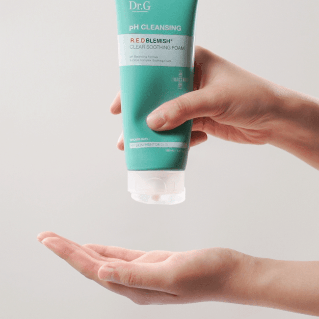 Dr.G pH Cleansing Red Blemish Clear Soothing Foam 150ml - EmpressKorea