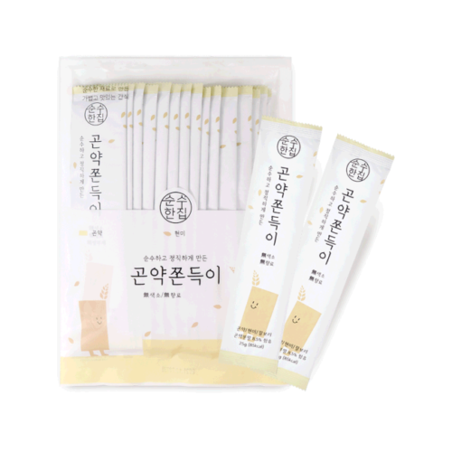 순수한집 Healthy Snack Konjac Jjondegi(쫀득이) 375g - EmpressKorea