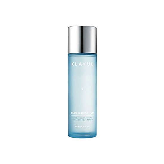KLAVUU Blue Pearlsation One day 8cups Marine Collagen Aqua Toner 140ml - EmpressKorea