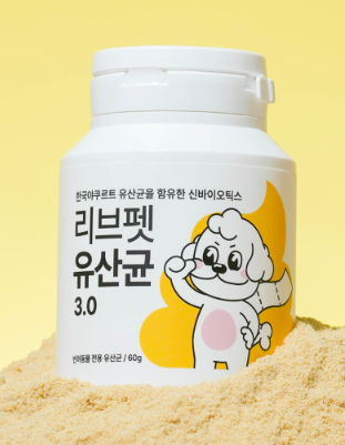 Live Pet Dog Cat Lactic Acid Bacteria 3.0 Stick Po Powder 60g - EmpressKorea