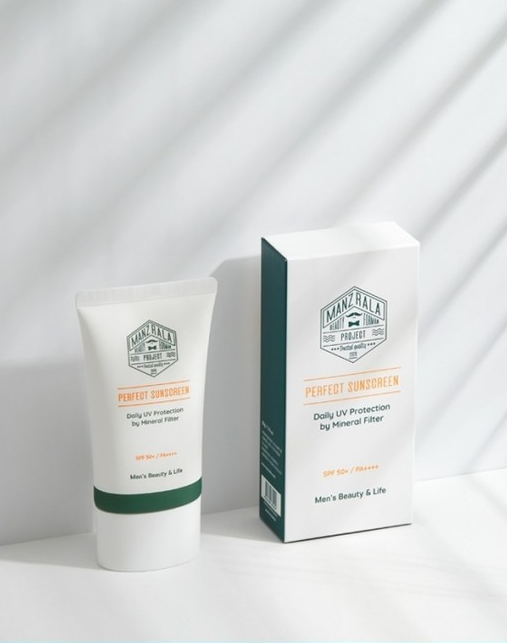 MANZRALA Perfect Sunscreen Daily UV Protection Mineral Filter SPF+PA++++ 50ml+50ml - EmpressKorea