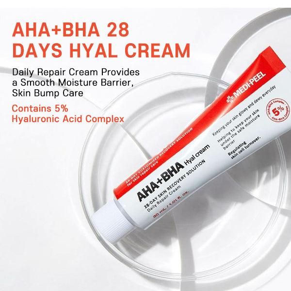 MEDI-PEEL AHA BHA 28 Days Hyal Cream 30ml - EmpressKorea