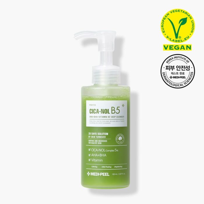 MEDI-PEEL Phyto Cycanol B5 AHA BHA Vitamin Calming O2 Deep Cleanser 150ml - EmpressKorea