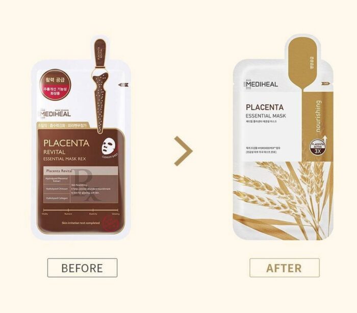 MEDIHEAL PLACENTA ESSENTIAL MASK 10pcs - EmpressKorea