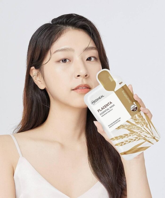MEDIHEAL PLACENTA ESSENTIAL MASK 10pcs - EmpressKorea