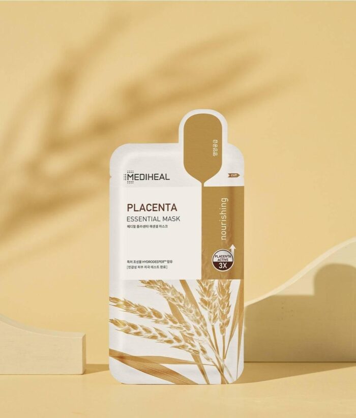MEDIHEAL PLACENTA ESSENTIAL MASK 10pcs - EmpressKorea