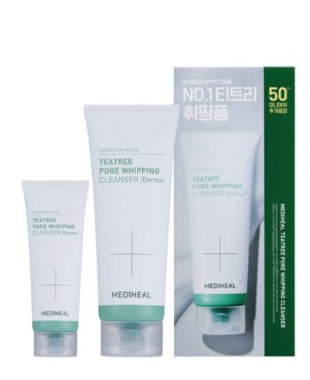 MEDIHEAL Tea Tree Pore Whipping Cleanser 200ml+50ml - EmpressKorea