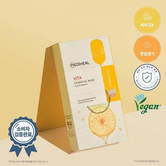 MEDIHEAL VITA ESSENTIAL MASK 10pcs - EmpressKorea