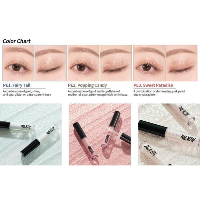 MERZY Windy Pop Eye Glitter (3 Colors) 1.9g - EmpressKorea