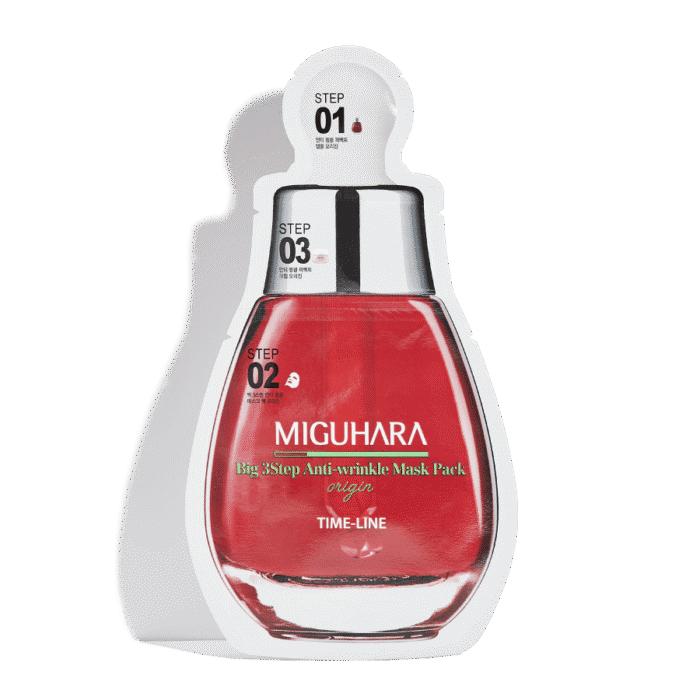 MIGUHARA Big 3Step Anti-wrinkle Mask Pack Origin 10pcs - EmpressKorea