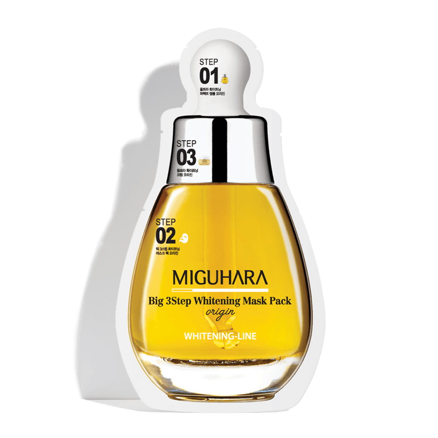 MIGUHARA Big 3 Step Whitening Mask Pack Origin 10pcs*28.7ml - EmpressKorea