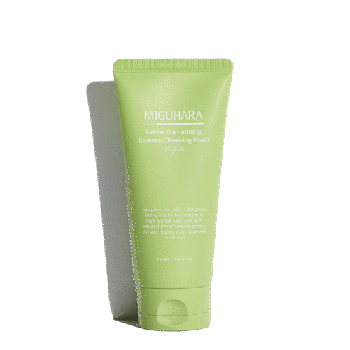 MIGUHARA Green Tea Calming Essence Cleansing Foam Origin 120ml - EmpressKorea