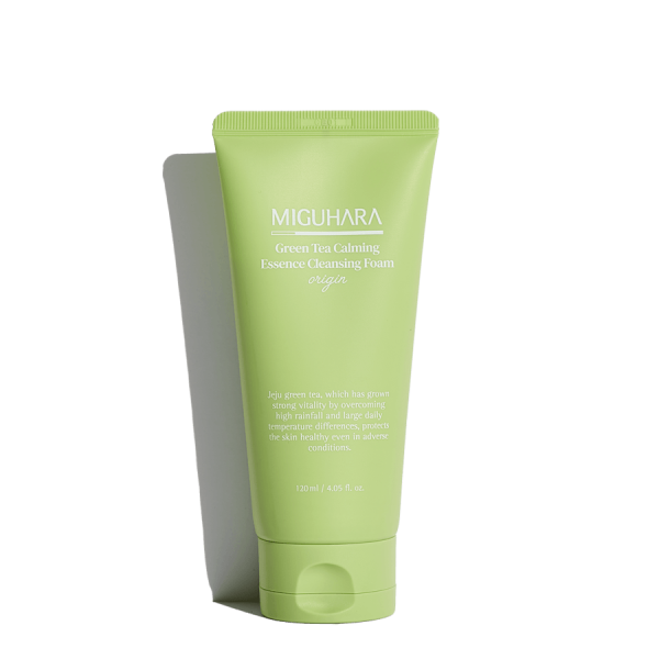MIGUHARA Green Tea Calming Essence Cleansing Foam Origin 120ml - EmpressKorea