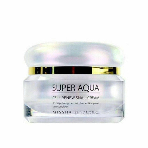 MISSHA Super Aqua Cell Renew Snail Cream 52ml - EmpressKorea