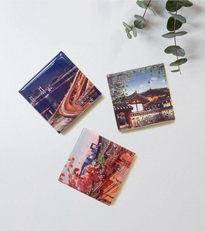 MLAB Korea Famous Place Photo Tile Magnet Refrigerator Magnet - EmpressKorea