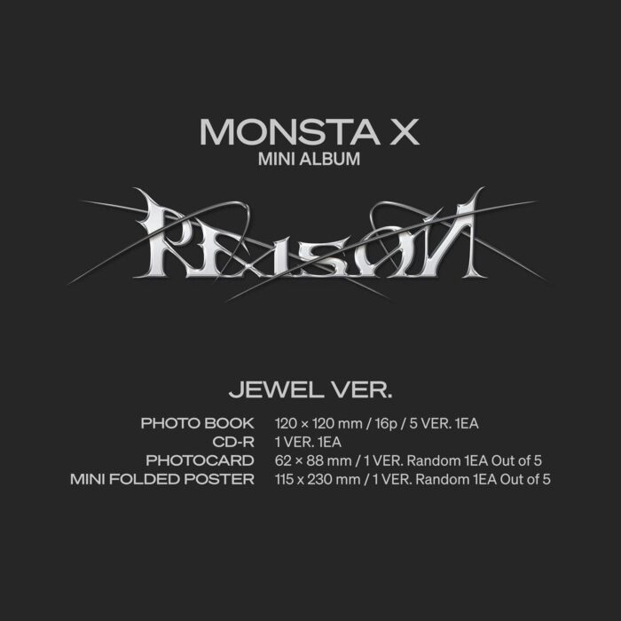 MONSTA X - 12th Mini Album: REASON (Jewel Ver.) - EmpressKorea