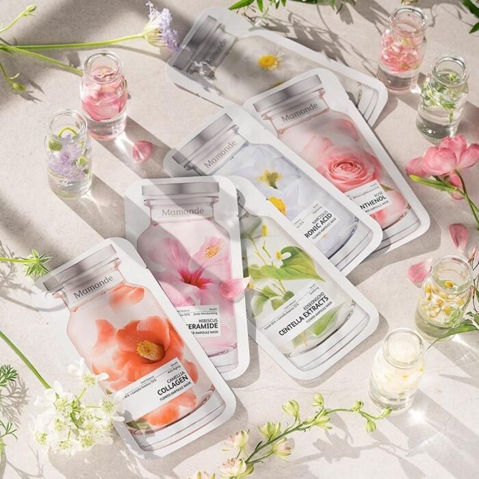 Mamonde FLOWER AMPOULE MASK 23ml 10pcs - EmpressKorea
