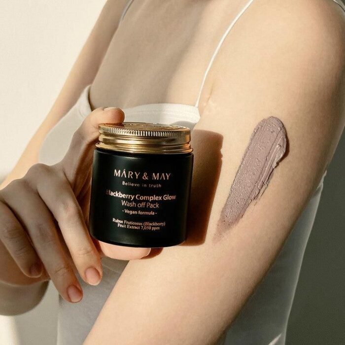 Mary&May Blackberry Complex Glow Wash Off Pack 125g - EmpressKorea