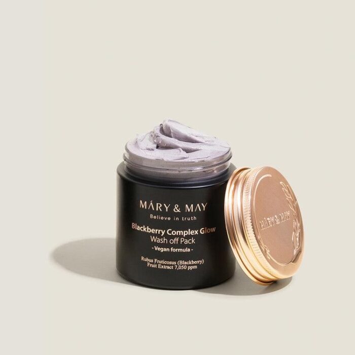 Mary&May Blackberry Complex Glow Wash Off Pack 125g - EmpressKorea