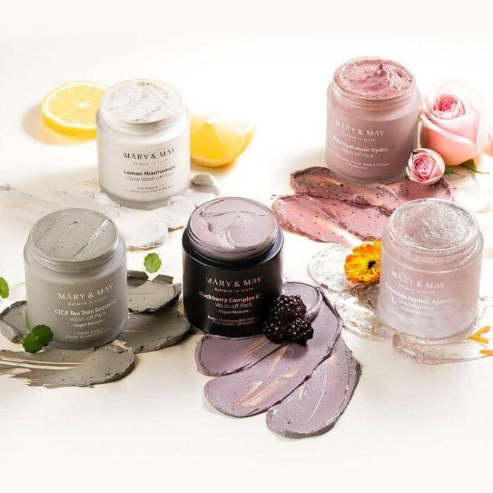 Mary&May Blackberry Complex Glow Wash Off Pack 125g - EmpressKorea