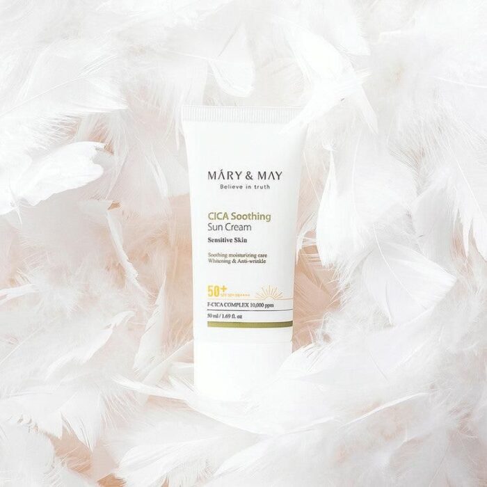 Mary&May Cica Soothing Sun Cream SPF 50+ PA++++ 50ml - EmpressKorea