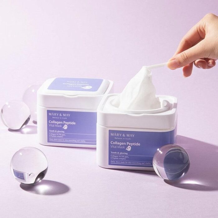 Mary&May Collagen Peptide Vital Mask 400g 30EA - EmpressKorea