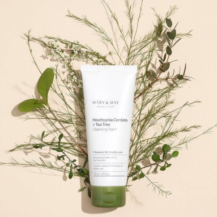 Mary&May Houttuynia Cordata + Tea Tree Cleansing Foam 150ml - EmpressKorea